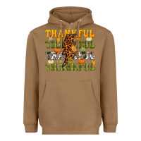 Toasted Coconut Thankful Thankful Thankful Heavyweight Hoodie - NancyCooperArtShop