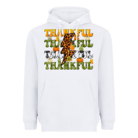 White Thankful Thankful Thankful Heavyweight Hoodie - NancyCooperArtShop