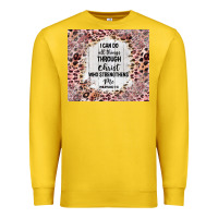 Lemon i can do all things with leopard and glitter Premium Sweatshirt - TumblerDesignByShophia