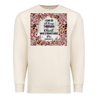 Sandshell i can do all things with leopard and glitter Premium Sweatshirt - TumblerDesignByShophia