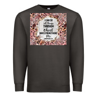 Smoke i can do all things with leopard and glitter Premium Sweatshirt - TumblerDesignByShophia
