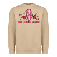 Mushroom my first valentines day Heavyweight Sweatshirt - MaliasSmallBusiness