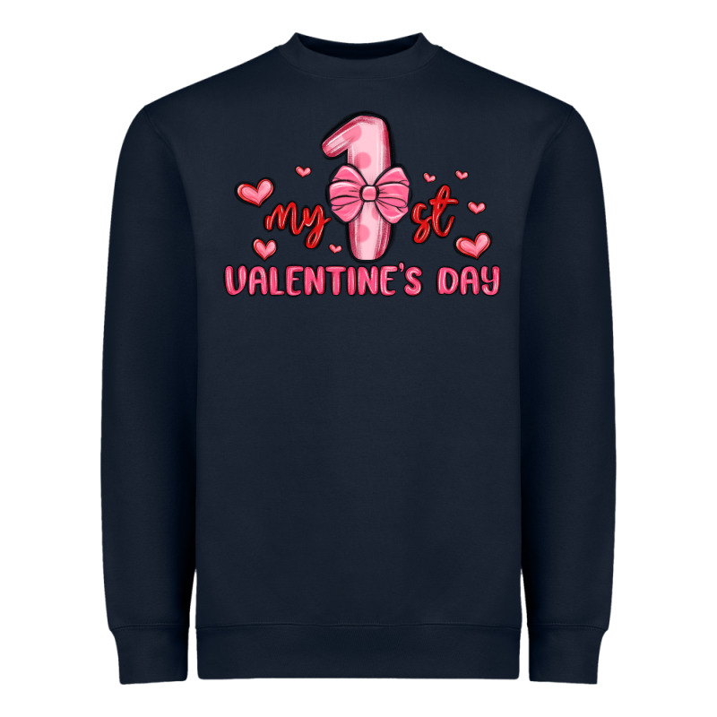 My First Valentines Day Heavyweight Sweatshirt by MaliasSmallBusiness | Teevron