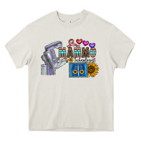 Cream mammo technologist Heavy Core Tee - CowhideDigitalArt
