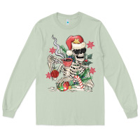 Matcha skeleton santa Long Sleeve Tee - MaliasSmallBusiness