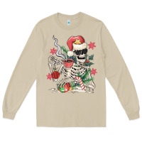 Mushroom skeleton santa Long Sleeve Tee - MaliasSmallBusiness