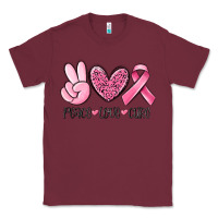 Peace Love Cure Breast Cancer Classic Tee | Teevron