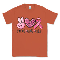 Copper peace love cure breast cancer Classic Tee - MaliasSmallBusiness
