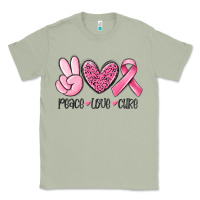 Matcha peace love cure breast cancer Classic Tee - MaliasSmallBusiness