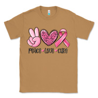 Toasted Coconut peace love cure breast cancer Classic Tee - MaliasSmallBusiness