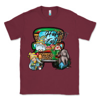 Burgundy Happy Easter Classic Tee - CowhideDigitalArt