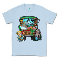 Dusty Blue Happy Easter Classic Tee - CowhideDigitalArt