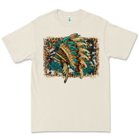Bone indian headdress with background Premium Tee - HRA Design Shop