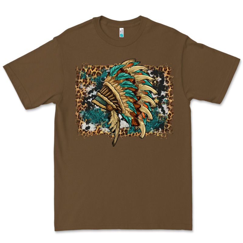 Indian Headdress With Background Premium Tee by HRA Design Shop | Teevron