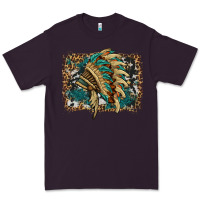 Plum indian headdress with background Premium Tee - HRA Design Shop