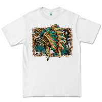 White indian headdress with background Premium Tee - HRA Design Shop