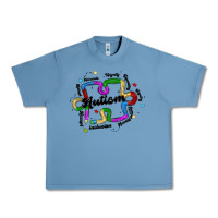 Pebble Blue autism teacher pencil Urban Heavy Tee - MaliasSmallBusiness