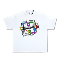 White autism teacher pencil Urban Heavy Tee - MaliasSmallBusiness