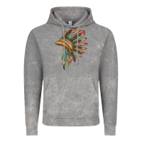 Cloud Rock indian leopard headdress Vintage Hoodie - BarkalooDesign