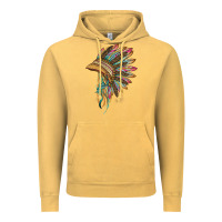 Indian Leopard Headdress Vintage Hoodie | Teevron