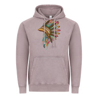 Vintage Zinc indian leopard headdress Vintage Hoodie - BarkalooDesign