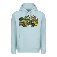 Blue Mist Army coffee cups 4th of july Premium Hoodie - HowdyJamesFarm