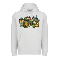 Dove Grey Army coffee cups 4th of july Premium Hoodie - HowdyJamesFarm