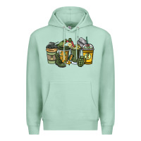 Seafoam Army coffee cups 4th of july Premium Hoodie - HowdyJamesFarm