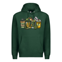 Sports Green Army coffee cups 4th of july Premium Hoodie - HowdyJamesFarm