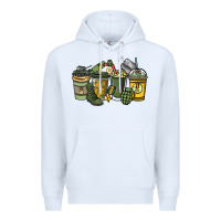 White Army coffee cups 4th of july Premium Hoodie - HowdyJamesFarm