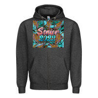 Charcoal Heather senior 2022 tumbler Zipper Hoodie - BarkalooDesign