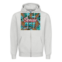 Dove Grey senior 2022 tumbler Zipper Hoodie - BarkalooDesign