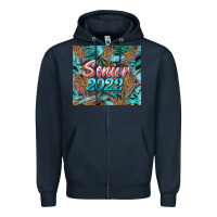 Navy senior 2022 tumbler Zipper Hoodie - BarkalooDesign