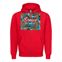 Red senior 2022 tumbler Zipper Hoodie - BarkalooDesign