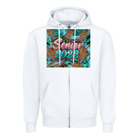 White senior 2022 tumbler Zipper Hoodie - BarkalooDesign
