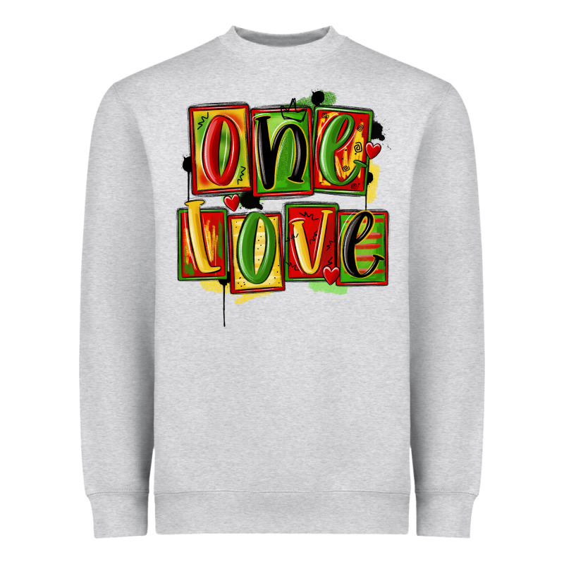 One Love Juneteenth Heavyweight Sweatshirt by MaliasSmallBusiness | Teevron