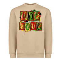 Mushroom one love juneteenth Heavyweight Sweatshirt - MaliasSmallBusiness
