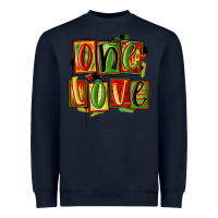 Navy one love juneteenth Heavyweight Sweatshirt - MaliasSmallBusiness