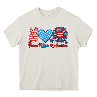 Peace Love America Heavy Core Tee | Teevron