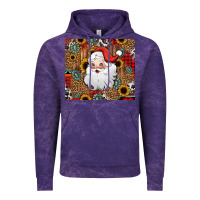 Cloud Purple western santa claus Vintage Hoodie - Jasminsmagicworld