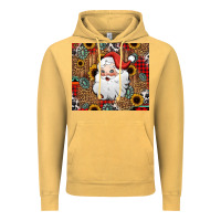 Vintage Mustard western santa claus Vintage Hoodie - Jasminsmagicworld