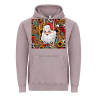 Vintage Zinc western santa claus Vintage Hoodie - Jasminsmagicworld