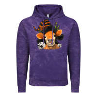 Cloud Purple halloween witch cow Vintage Hoodie - Jasminsmagicworld