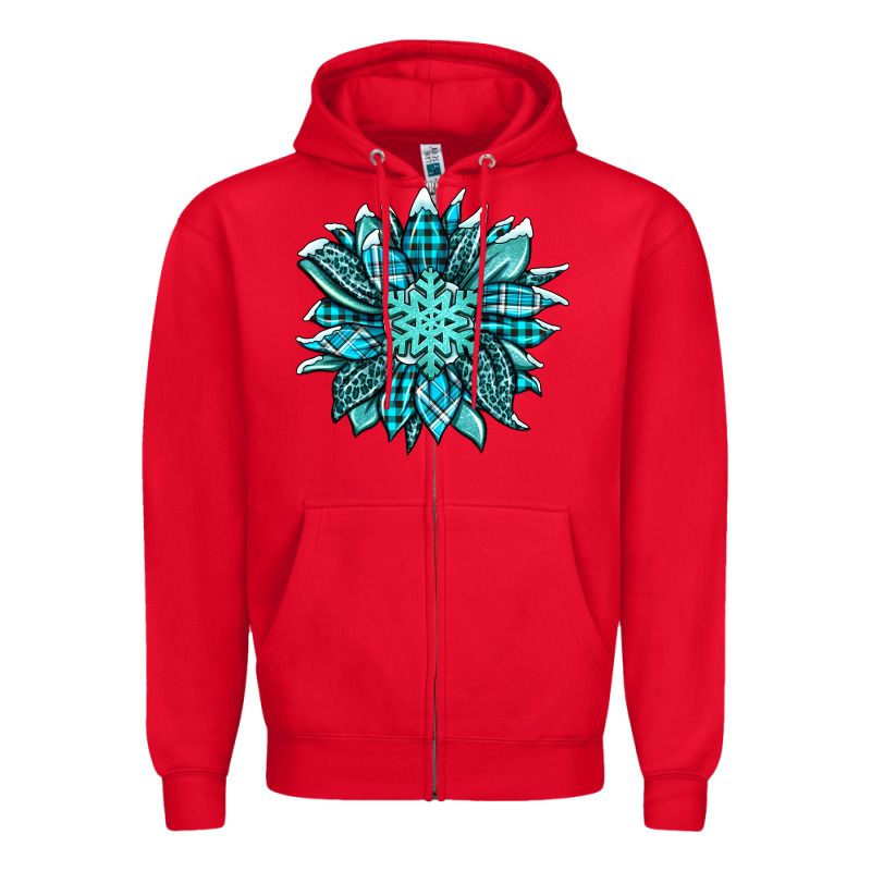 Winter Sunflower Zipper Hoodie by Jasminsmagicworld | Teevron