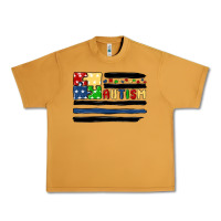 Peanut Butter autism usa flag Urban Heavy Tee - MaliasSmallBusiness
