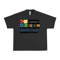 Pigment Black autism usa flag Urban Heavy Tee - MaliasSmallBusiness