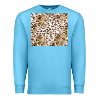Ocean Blue leopard Premium Sweatshirt - TumblerDesignByShophia