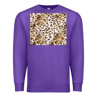 Purple leopard Premium Sweatshirt - TumblerDesignByShophia