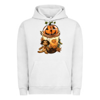 Pigment Lunar Rock Halloween Jack O Lantern Bobba Cup Urban Hoodie - FaDigitalArtStudio