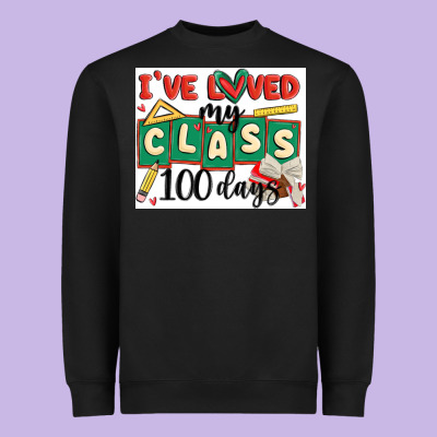 I've Loved My Class 100 Days Heavyweight Sweatshirt Designed By Maliassmallbusiness